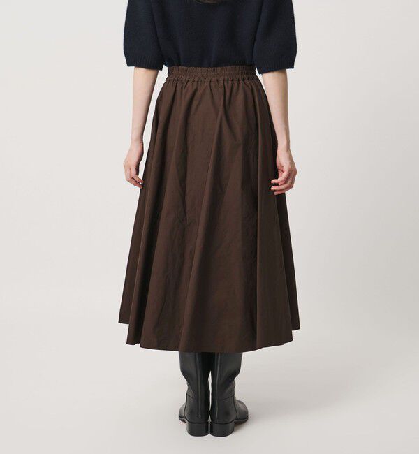 UNITED ARROWS「タフタ ジップ フレアスカート ‐ウォッシャブル‐」|フレア|