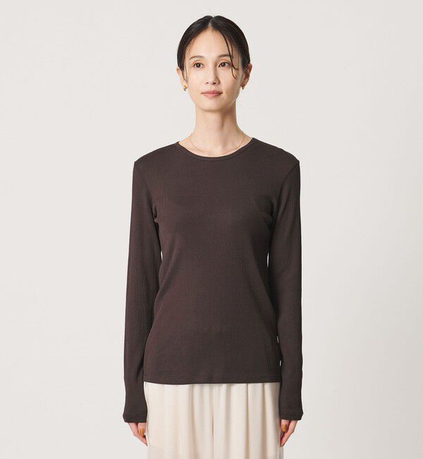 UNITED ARROWS「コットン テレコ クルーネック カットソー」|Tシャツ・カットソー|