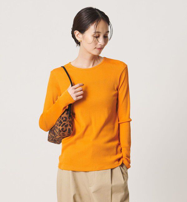 UNITED ARROWS「コットン テレコ クルーネック カットソー」|Tシャツ・カットソー|