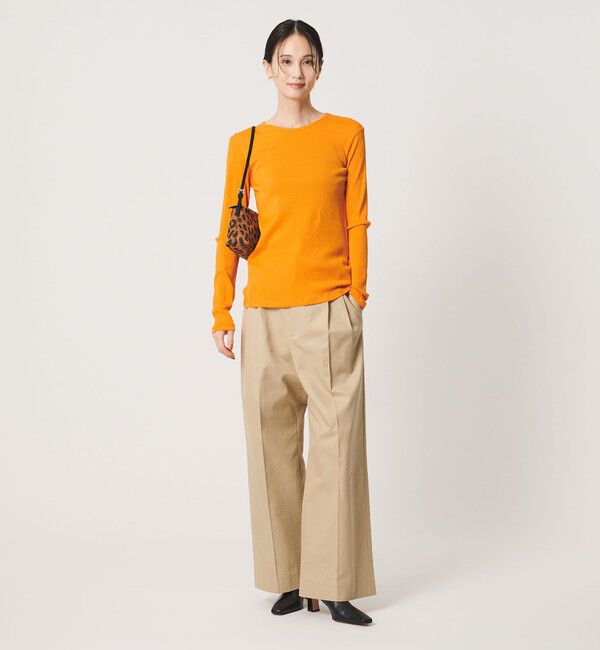 UNITED ARROWS「コットン テレコ クルーネック カットソー」|Tシャツ・カットソー|