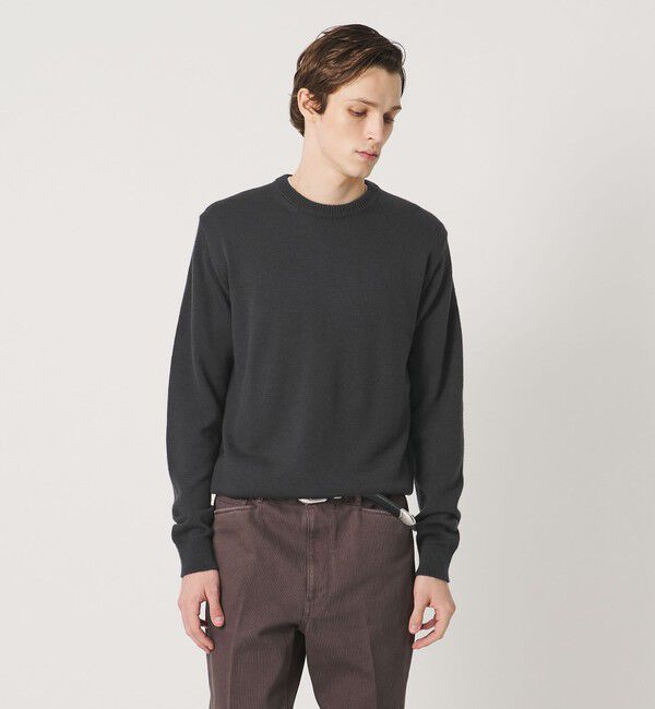 UNITED ARROWS「YAMAGATA ミドルゲージ クルーネック ニット」|ニット・セーター|