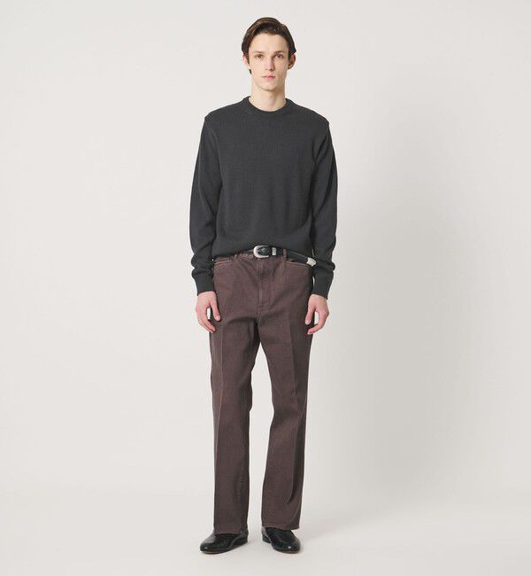 UNITED ARROWS「YAMAGATA ミドルゲージ クルーネック ニット」|ニット・セーター|