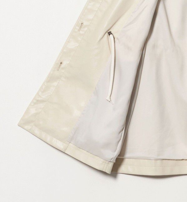 UNITED ARROWS「レザーライク シャツ ジャケット」|テーラードジャケット|