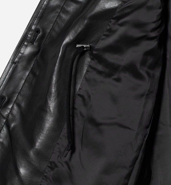 UNITED ARROWS「レザーライク シャツ ジャケット」|テーラードジャケット|