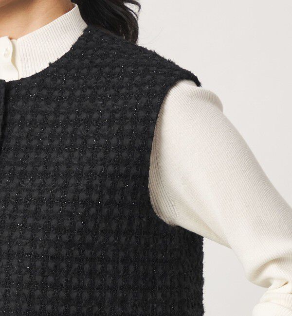 UNITED ARROWS green label relaxing「ファンシーラメ ツイードライク ジレ」|ベスト・ジレ|