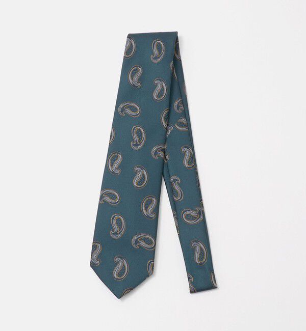 UNITED ARROWS green label relaxing「GLR JAPAN FUJI 8.0cm ペイズリー2 ネクタイ」|ネクタイ・蝶ネクタイ|TURQUOISE