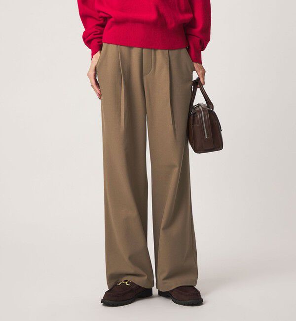 UNITED ARROWS green label relaxing「［size SHORT/TALLあり］オルマイ ウラキモウ ワイド パンツ ストレッチ 帯電防止」|その他|