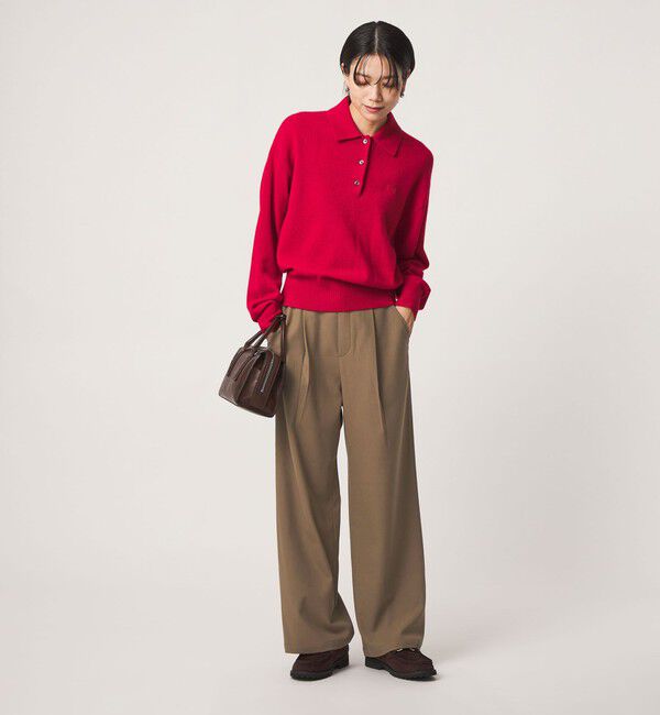 UNITED ARROWS green label relaxing「［size SHORT/TALLあり］オルマイ ウラキモウ ワイド パンツ ストレッチ 帯電防止」|その他|