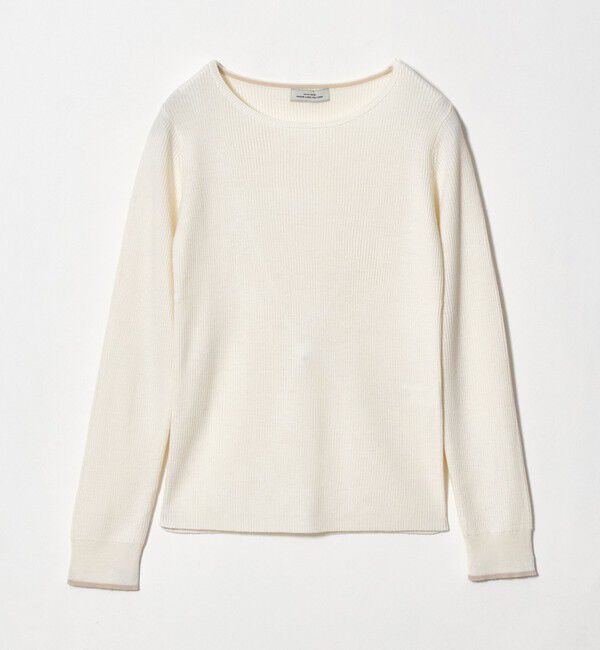 UNITED ARROWS green label relaxing「ウール リブ ボートネック ニット プルオーバー ウォッシャブル」|ニット・セーター|