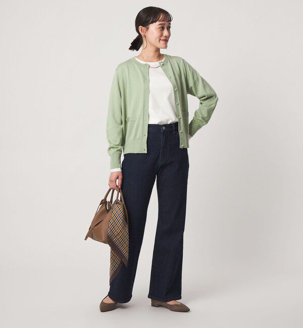 UNITED ARROWS green label relaxing「ウール クルーネック カーディガン ウォッシャブル」|カーディガン|