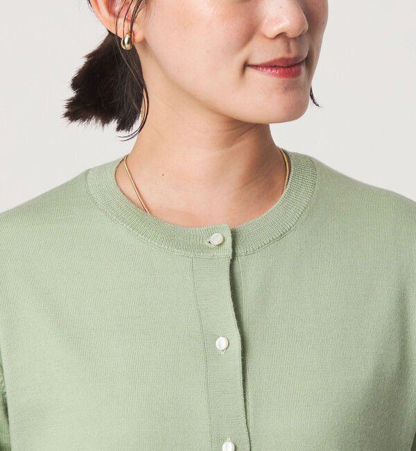 UNITED ARROWS green label relaxing「ウール クルーネック カーディガン ウォッシャブル」|カーディガン|