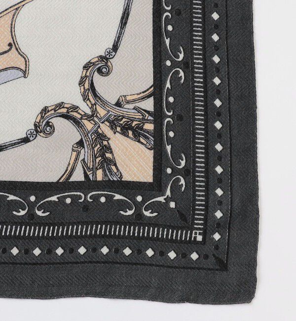 TOMORROWLAND GOODS「【別注】manipuri FRAME CARRIAG ウールシルク スカーフ」|バンダナ・スカーフ|