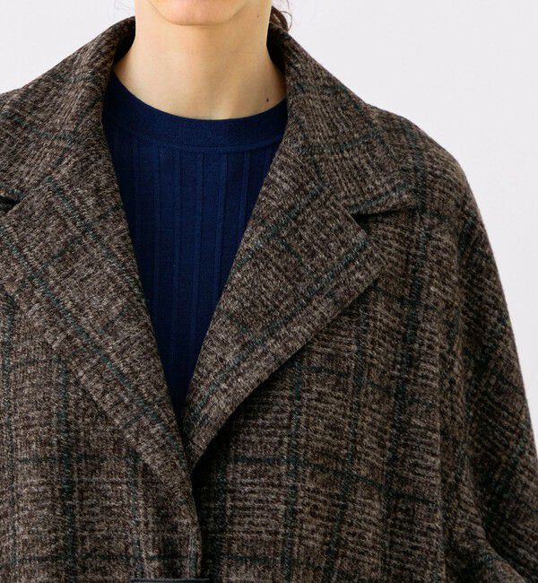 TOMORROWLAND collection「スライバーウィンドウペーン ポンチョ」|ポンチョ・ケープ|