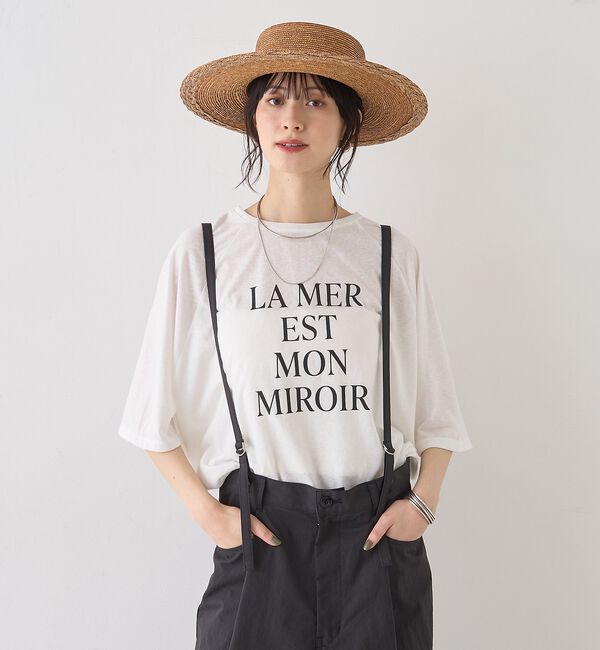 Rouge vif「シアーロゴオーバーサイズTシャツ」|Tシャツ・カットソー|