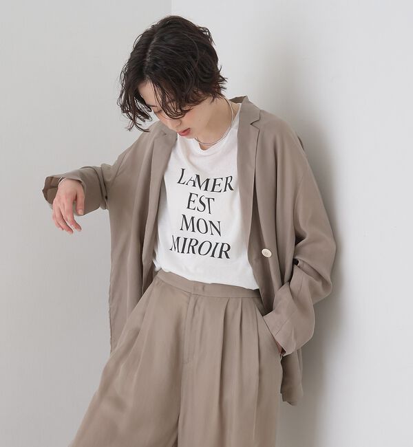 Rouge vif「シアーロゴオーバーサイズTシャツ」|Tシャツ・カットソー|