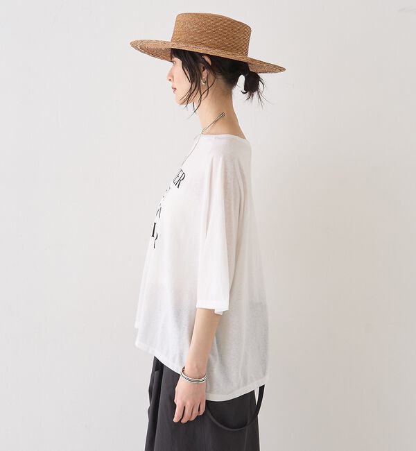 Rouge vif「シアーロゴオーバーサイズTシャツ」|Tシャツ・カットソー|