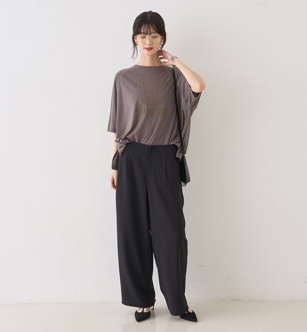 Rouge vif「シアーロゴオーバーサイズTシャツ」|Tシャツ・カットソー|