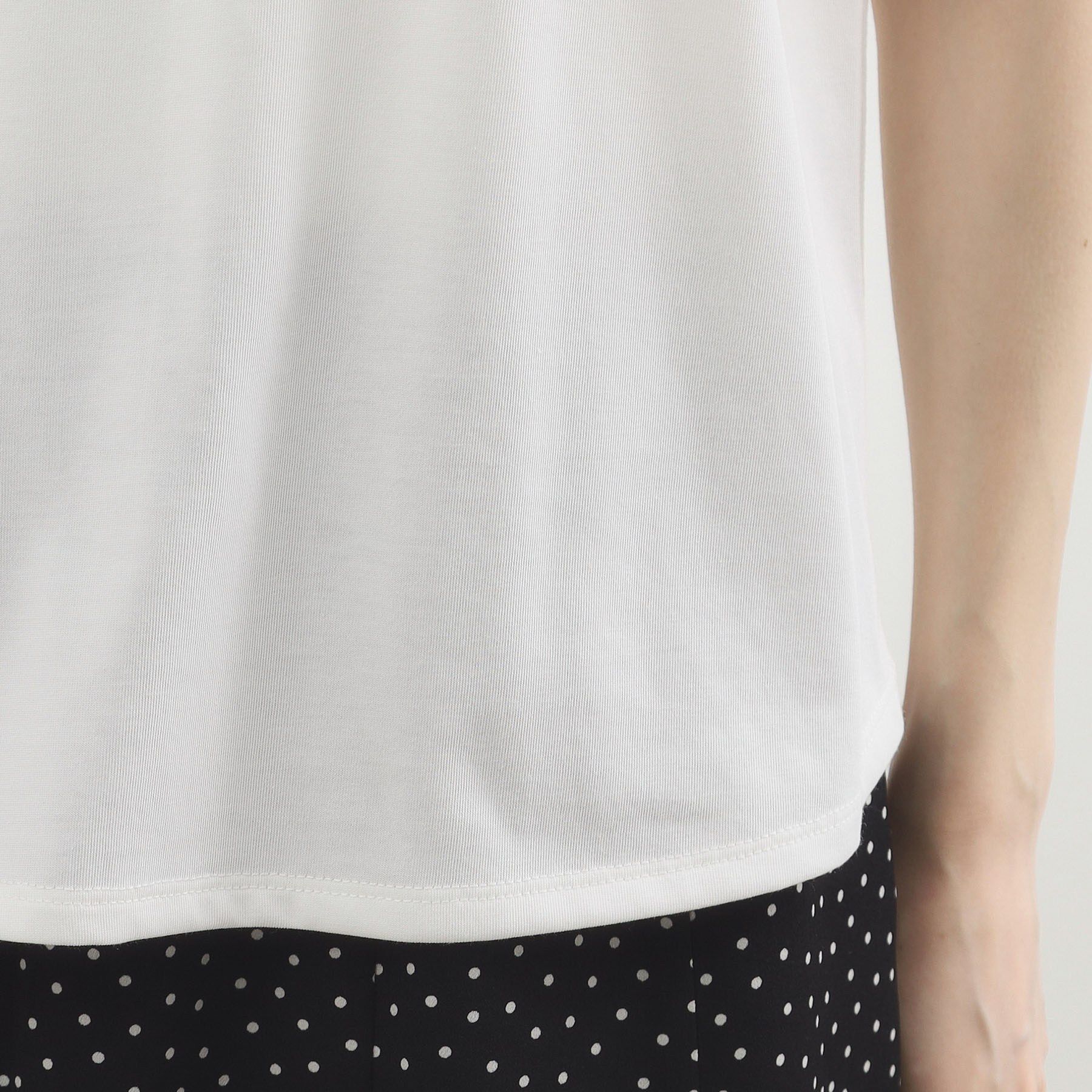 grove「【二の腕カバー、UV】涼しく華やかに、レースレイヤードスリーブTシャツ」|Tシャツ・カットソー|
