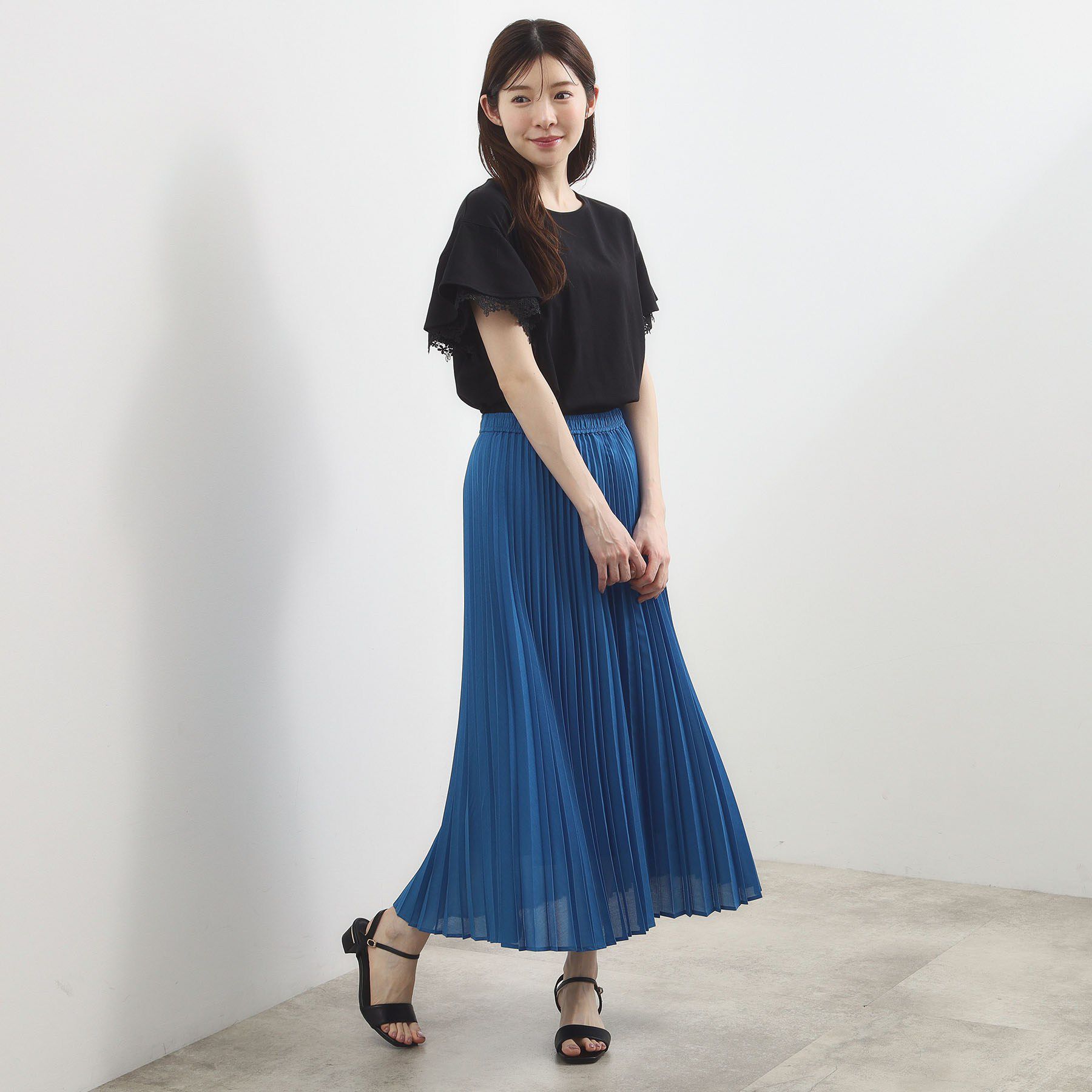grove「【二の腕カバー、UV】涼しく華やかに、レースレイヤードスリーブTシャツ」|Tシャツ・カットソー|