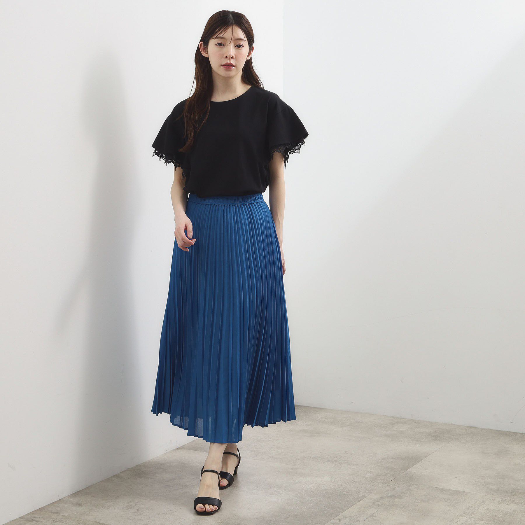 grove「【二の腕カバー、UV】涼しく華やかに、レースレイヤードスリーブTシャツ」|Tシャツ・カットソー|