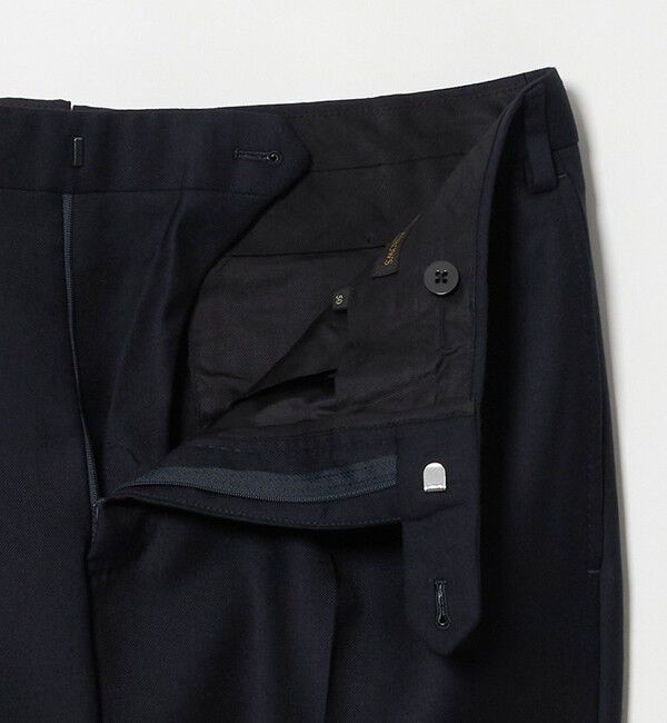 UNITED ARROWS「サージ クリース テーパード 1プリーツ スラックス」|スラックス|