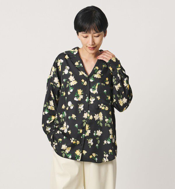 UNITED ARROWS「シルクライク オープンカラー シャツ ‐ウォッシャブル‐」|シャツ・ブラウス|その他1