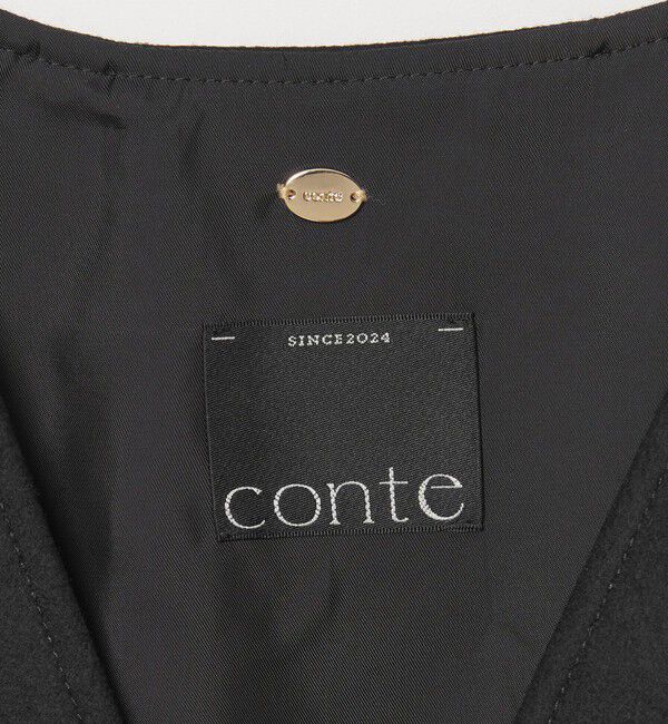 conte「＜conte＞120 メルトン ジップ ベスト」|ダウンベスト・ベスト|