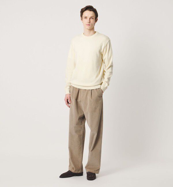 UNITED ARROWS「YAMAGATA ミドルゲージ クルーネック ニット」|ニット・セーター|
