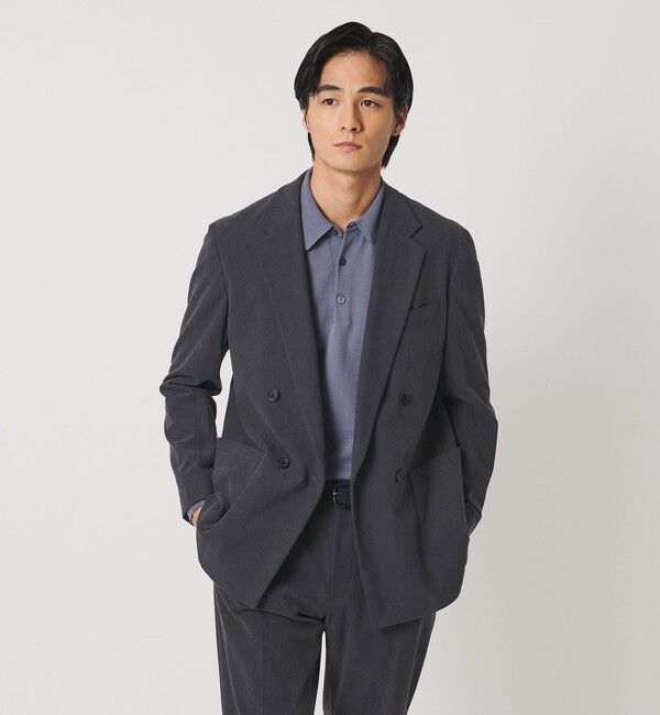 UNITED ARROWS「ライト コーデュロイ ダブル 4ボタン テーラードジャケット UA COZY ウォッシャブル ヨコストレッチ」|テーラードジャケット|