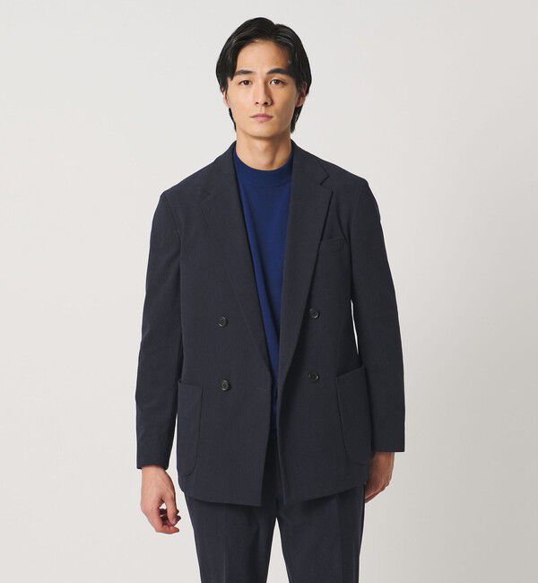 UNITED ARROWS「ライト コーデュロイ ダブル 4ボタン テーラードジャケット UA COZY ウォッシャブル ヨコストレッチ」|テーラードジャケット|