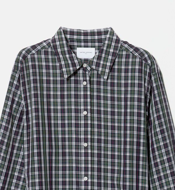UNITED ARROWS「チェック ロング ワンピース」|ワンピース|
