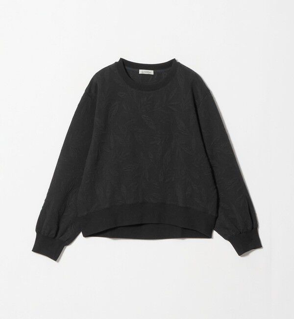 UNITED ARROWS green label relaxing「ジャガード スウェット プルオーバー」|Tシャツ・カットソー|BLACK
