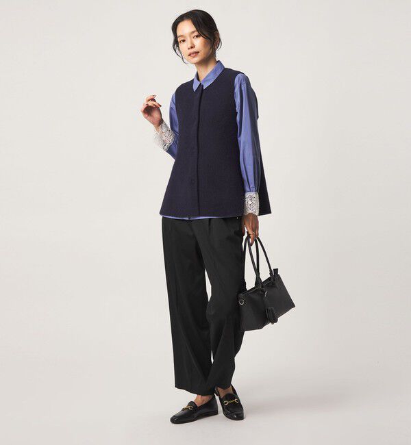 UNITED ARROWS green label relaxing「ウラキモウ サテン ストレート パンツ ウォッシャブル」|その他|