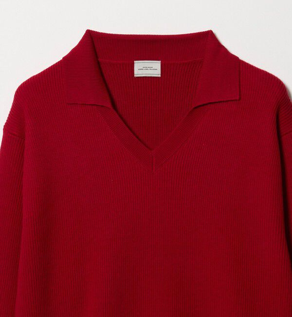 UNITED ARROWS green label relaxing「アゼ Vネック スキッパー ニット ポロシャツ」|ニット・セーター|