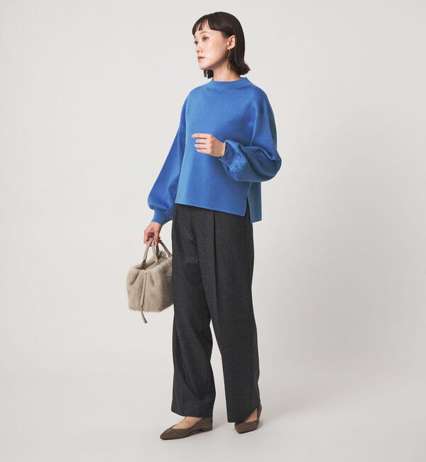 UNITED ARROWS green label relaxing「ウール スムース ハイネック プルオーバー ウォッシャブル」|ニット・セーター|
