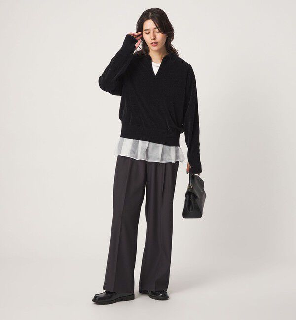 UNITED ARROWS green label relaxing「モールヤーン スキッパー ニット」|ニット・セーター|