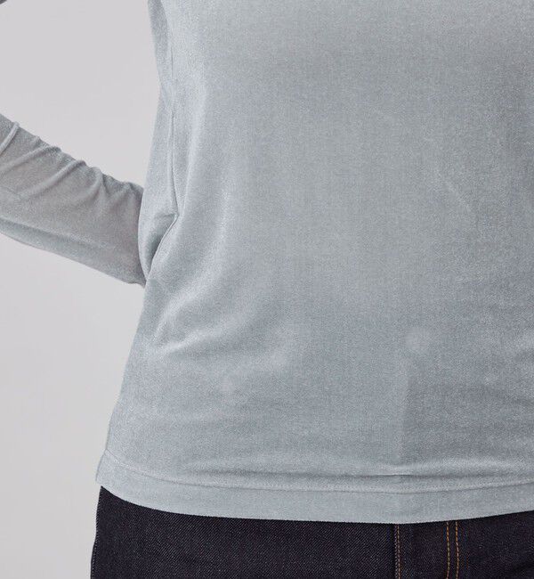 MACPHEE「スキンベロア クルーネックプルオーバー」|Tシャツ・カットソー|