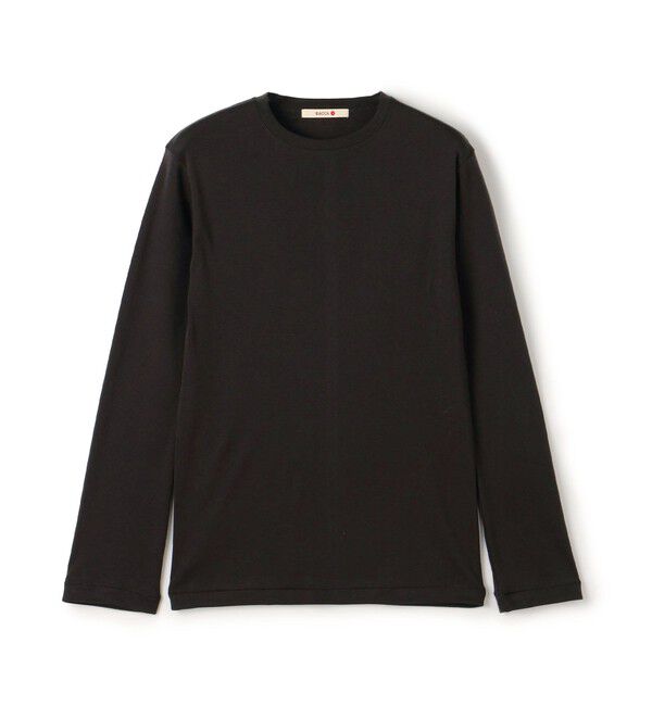 BACCA「シーアイランドコットン ベーシックロングカットソー」|Tシャツ・カットソー|17 チャコールグレー