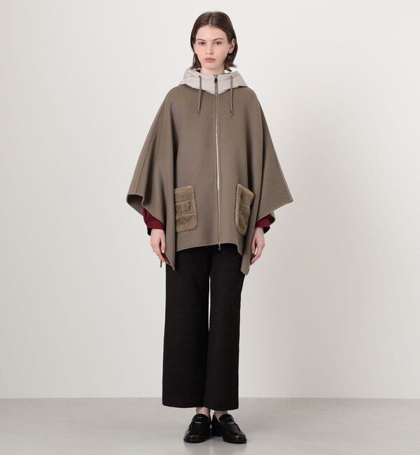 TOMORROWLAND BUYING WEAR「【一部展開店舗限定】my WHITE コンビネーションケーブル コート」|ポンチョ・ケープ|