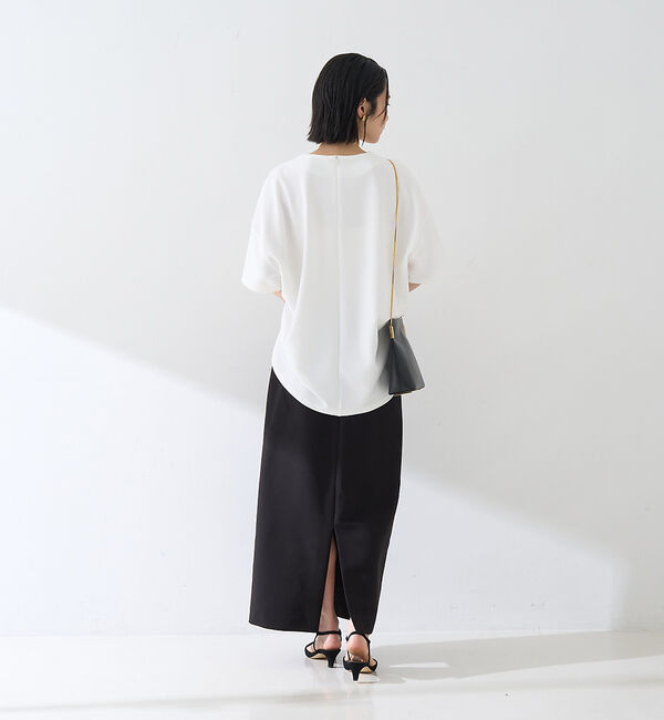 Rouge vif「【接触冷感】ストレッチダンボール半袖プルオーバー」|Tシャツ・カットソー|