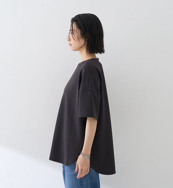 Rouge vif「【接触冷感】ストレッチダンボール半袖プルオーバー」|Tシャツ・カットソー|