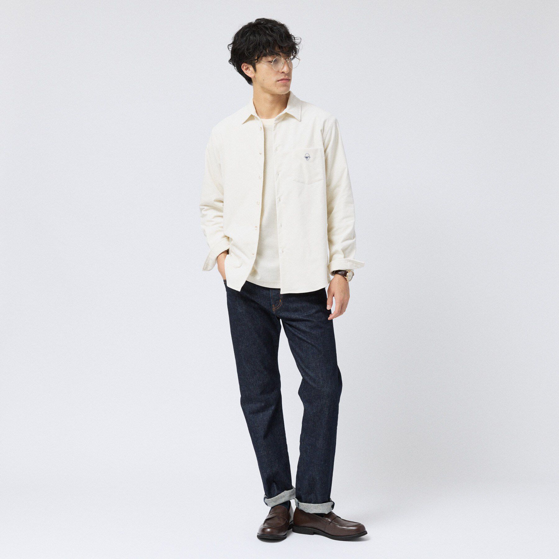 TAKEO KIKUCHI「ストレッチ コーデュロイ シャツ」|シャツ・ブラウス|