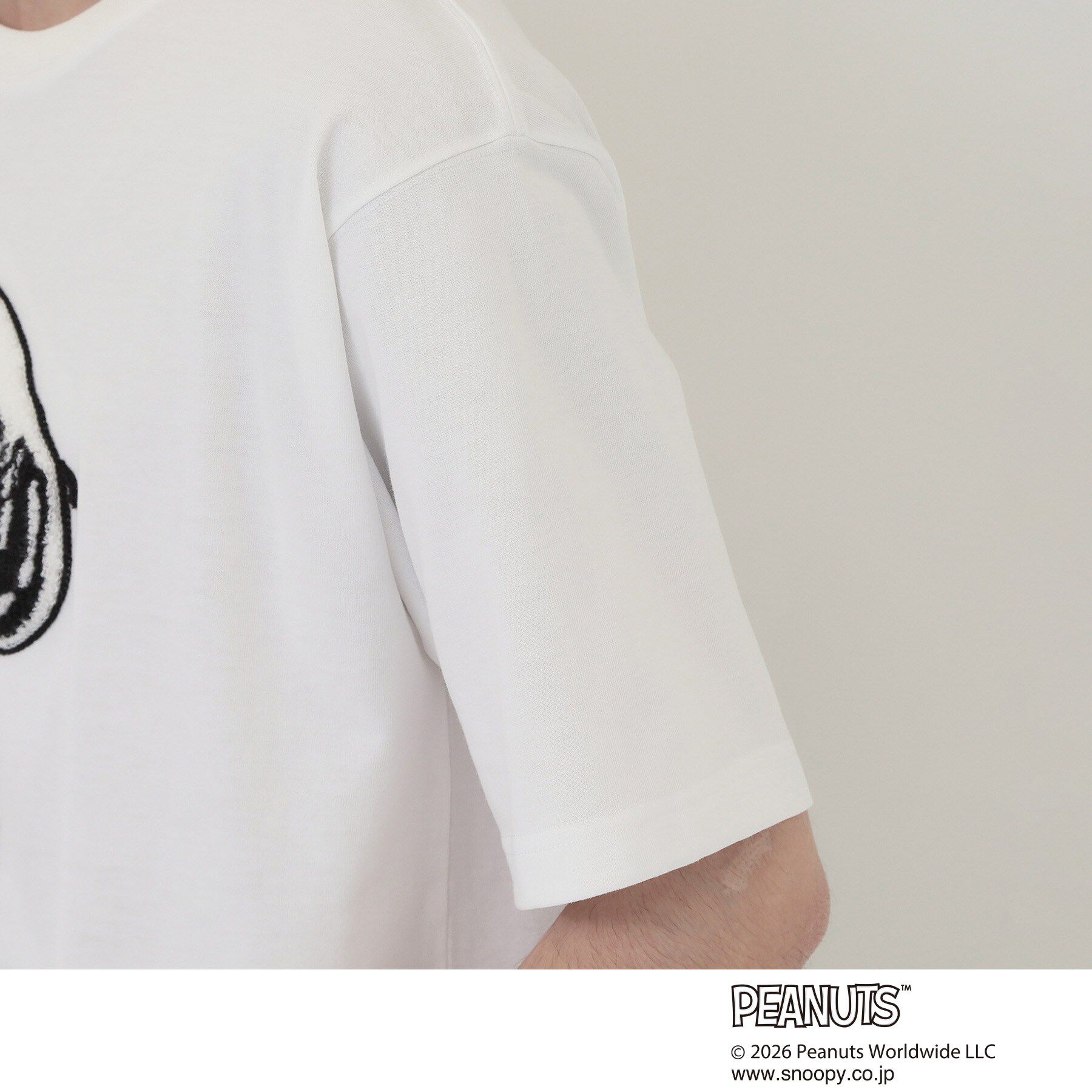 THE SHOP TK「PEANUTS ／ ピーナッツ スヌーピー さがら刺繍 半袖Tシャツ」|Tシャツ・カットソー|