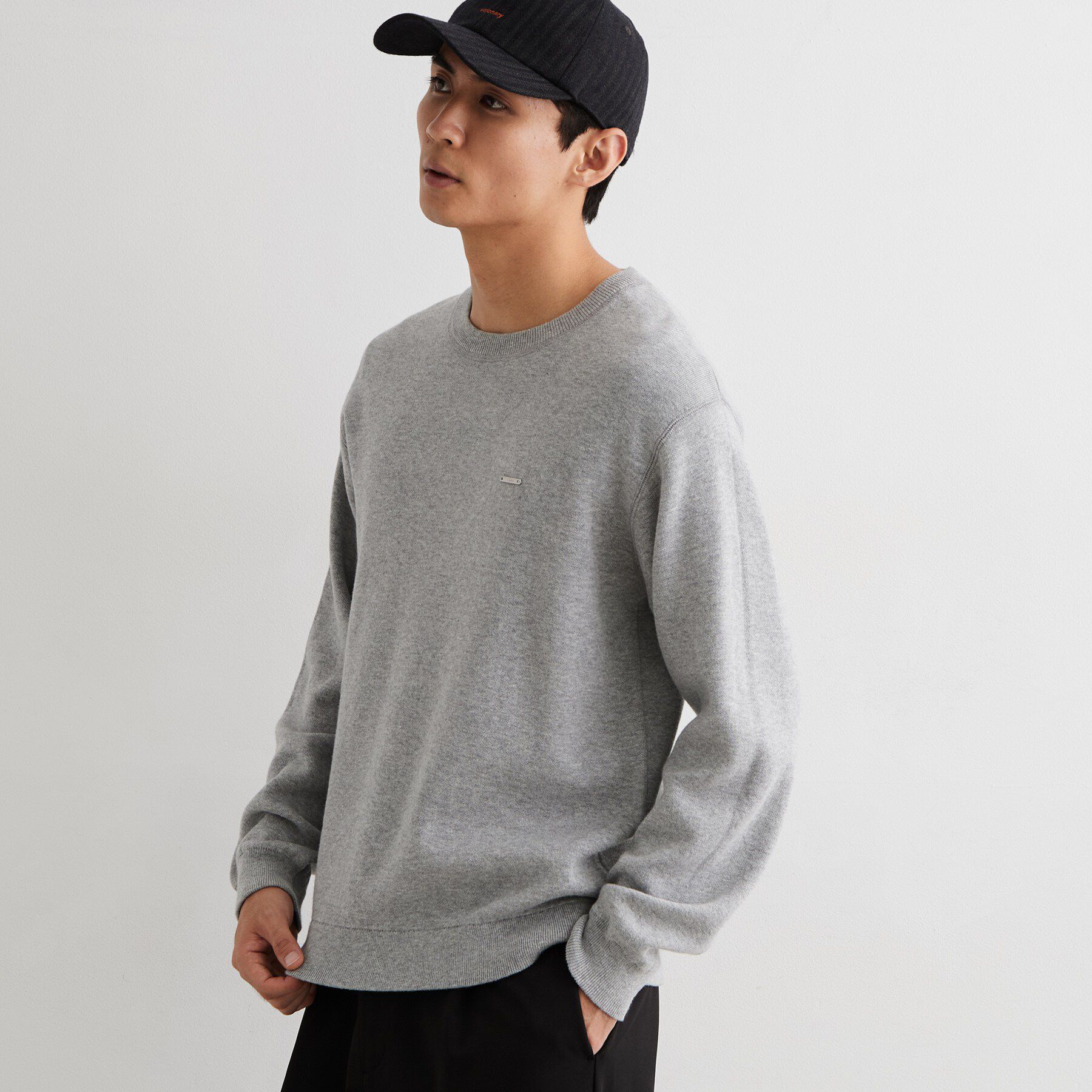 THE SHOP TK「【秋から着られる】スウェットライクニット」|ニット・セーター|