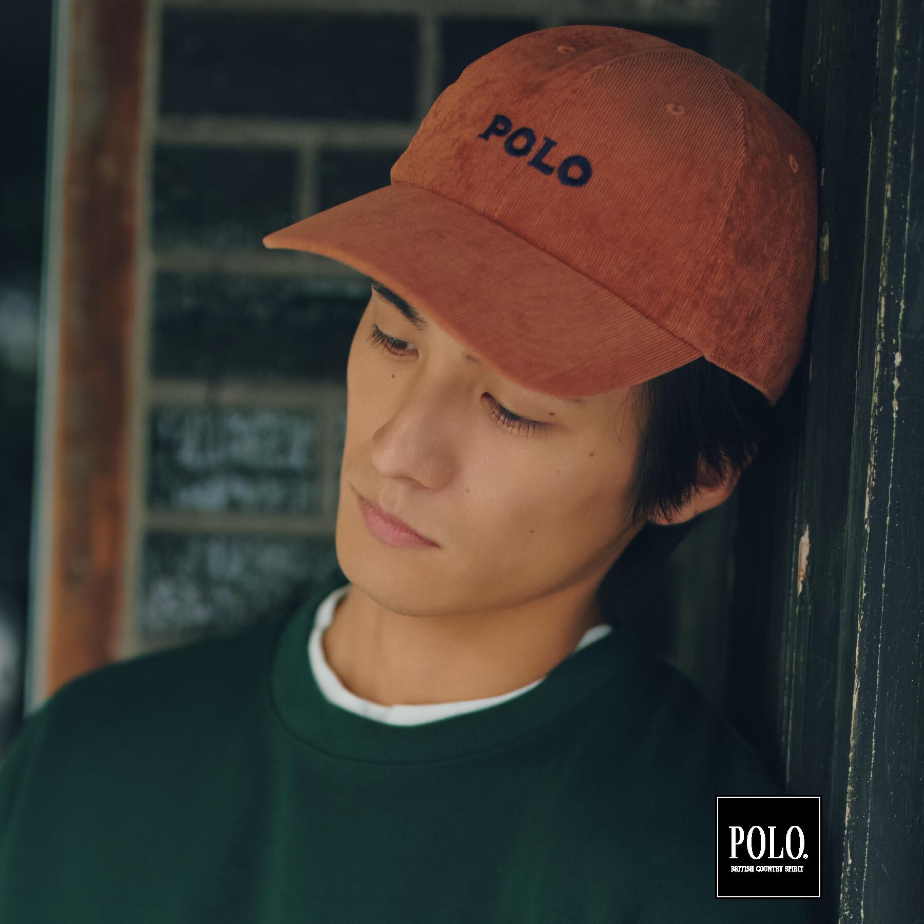 THE SHOP TK「POLO BCS / コーデュロイ刺繍キャップ」|キャップ・キャスケット|