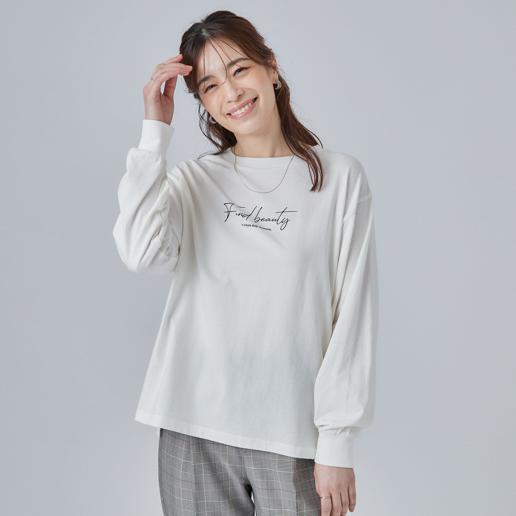 SHOO･LA･RUE「【高レビュー/S-LL】デイリー使いに 選べる6柄プリントロンT」|Tシャツ・カットソー|