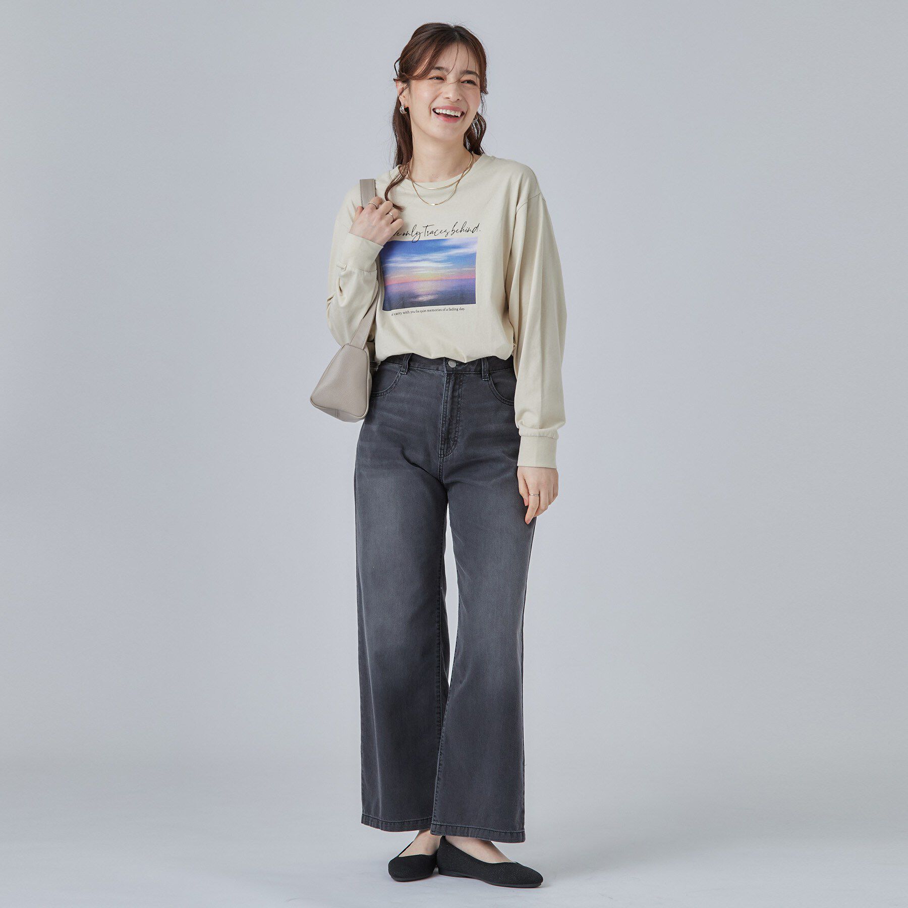 SHOO･LA･RUE「【高レビュー/S-LL】デイリー使いに 選べる6柄プリントロンT」|Tシャツ・カットソー|