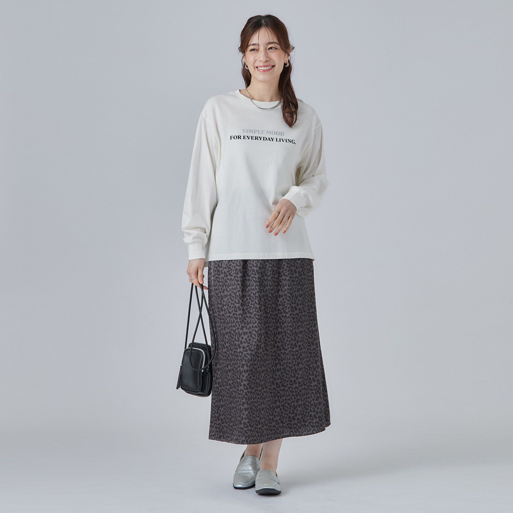 SHOO･LA･RUE「【高レビュー/S-LL】デイリー使いに 選べる6柄プリントロンT」|Tシャツ・カットソー|