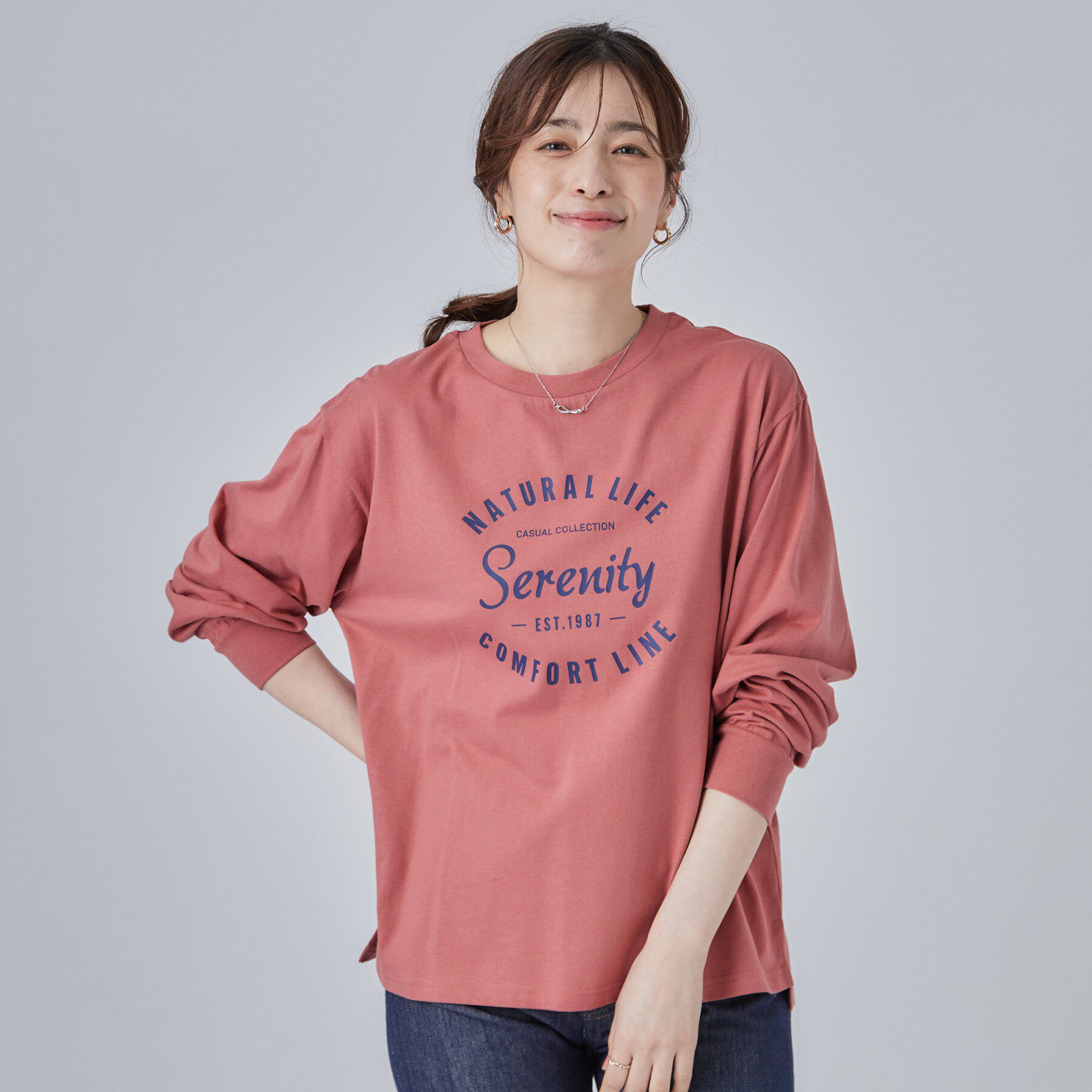 SHOO･LA･RUE「【高レビュー/S-LL】デイリー使いに 選べる6柄プリントロンT」|Tシャツ・カットソー|