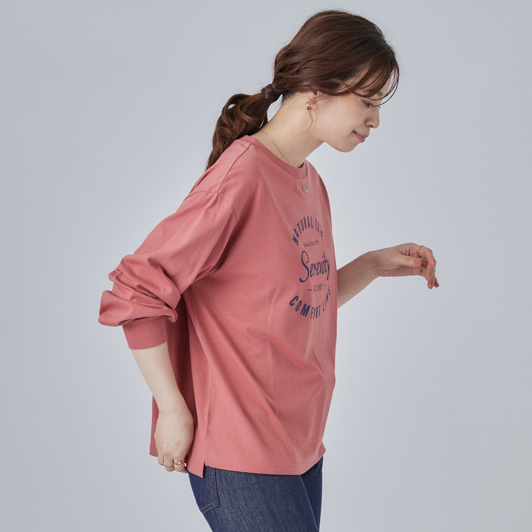 SHOO･LA･RUE「【高レビュー/S-LL】デイリー使いに 選べる6柄プリントロンT」|Tシャツ・カットソー|